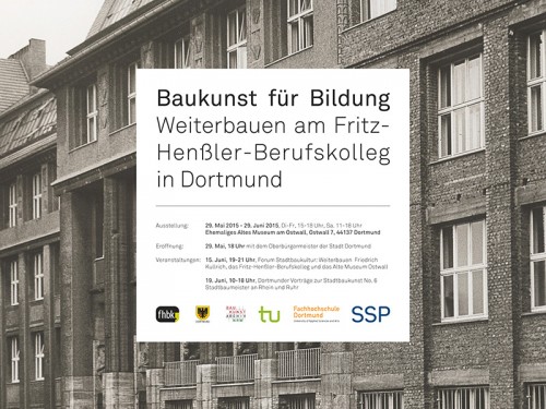 Ausstellung Baukunst für Bildung Dortmund