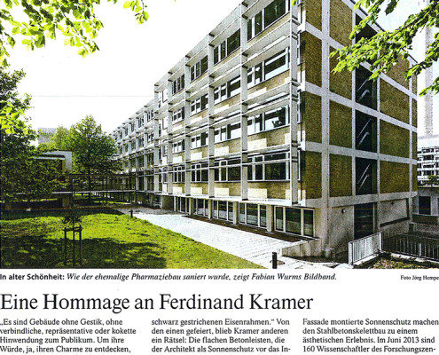 Frankfurter Allgemeine Zeitung, eine Hommage an Ferdinand Kramer, SSP Architektur Bochum