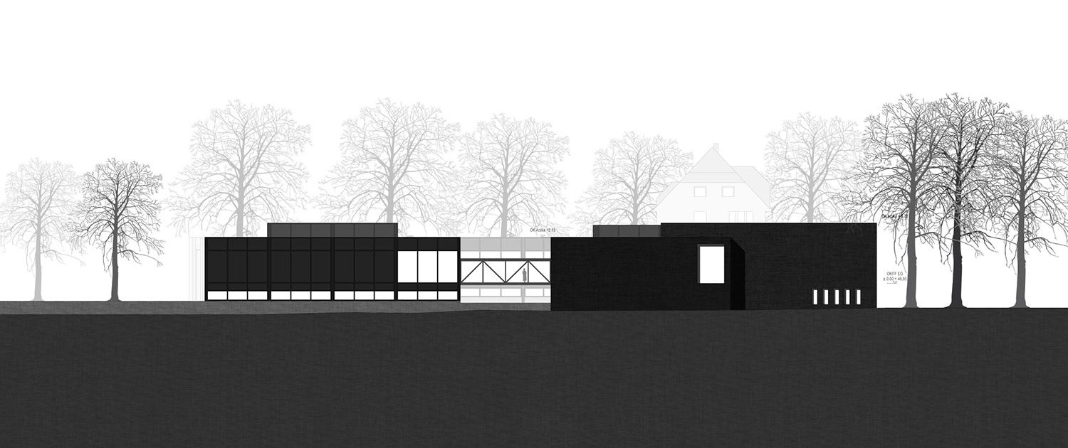 Architekturwettbewerb Josef Albers Museum Quadrat Bottrop Ansicht Nordwest, SSP Architekten Bochum