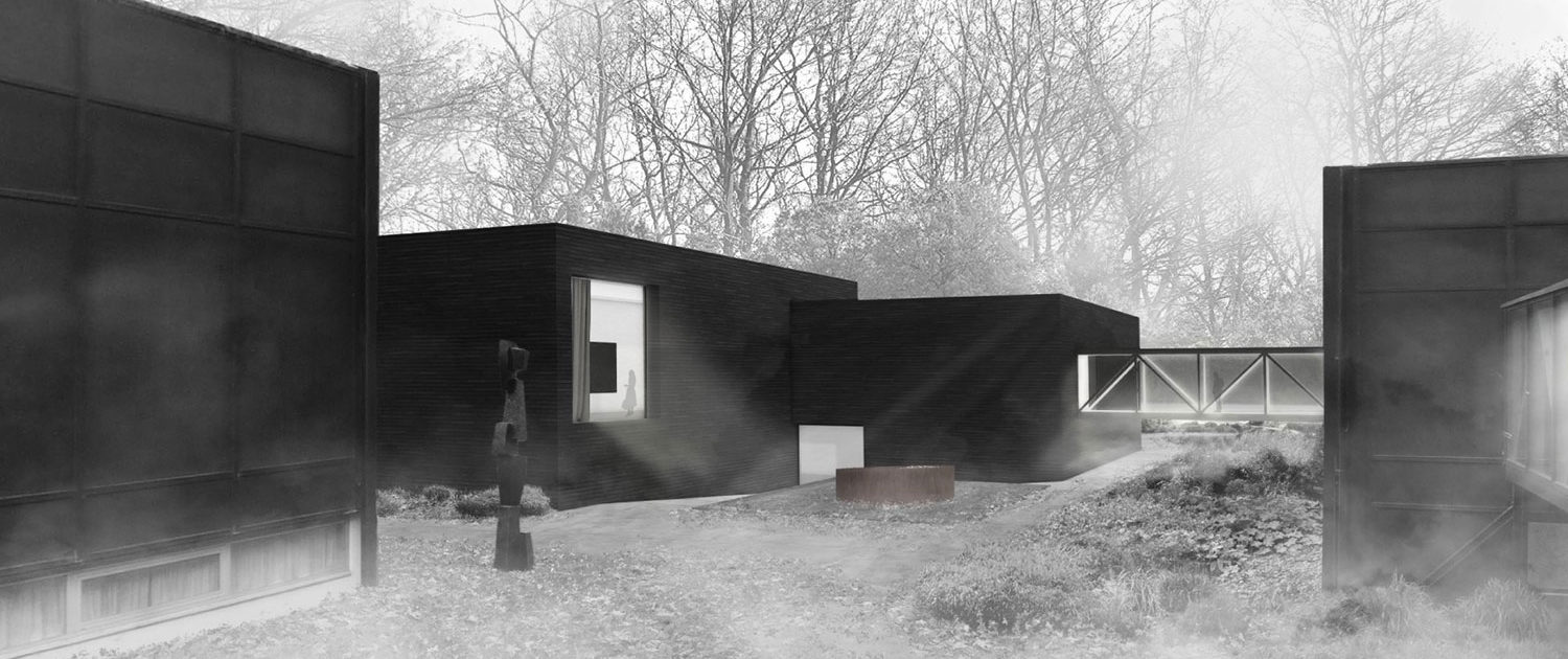 Architekturwettbewerb Josef Albers Museum Quadrat Bottrop Außenvisualisierung, SSP Architekten Bochum