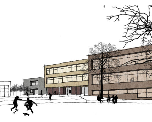 Märkisches Gymnasium Hamm Perspektive, SSP Architekten Bochum