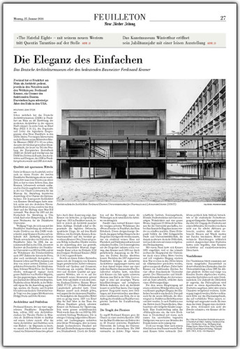 NZZ Neue Züricher Zeitung, Alte Pharmazie, Forschungszentrum BiK-F, Ferdinand Kramer, SSP Architekten Bochum