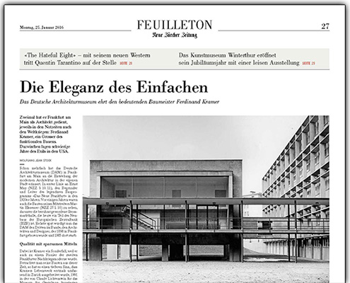 NZZ Neue Züricher Zeitung, Alte Pharmazie, Forschungszentrum BiK-F, Ferdinand Kramer, SSP Architekten Bochum, Thumbnail