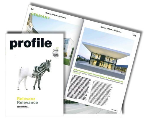 SCHÜCO Profile Magazin, Technologiezentrum für Energieeffizienz & Barrierefreiheit TBZ, SSP Architekten Bochum