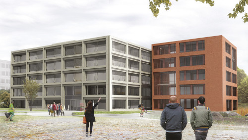 Entwurf Walter Eucken Schule Karlsruhe, SSP Architekten Bochum