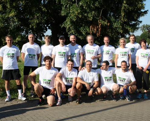 AOK Firmenlauf 2014, Manschaftsfoto vorher